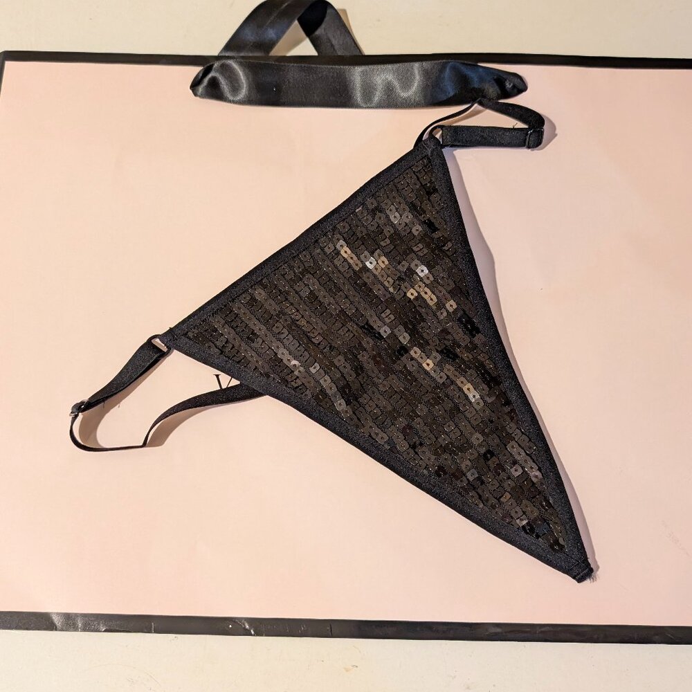 Victoria's Secret Sequin Mesh V-String Panty